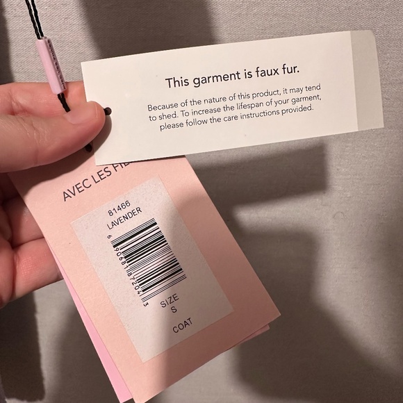 NWT Avec Les Filles Faux Shearling Quilted Hooded Coat - size S - Picture 6 of 8